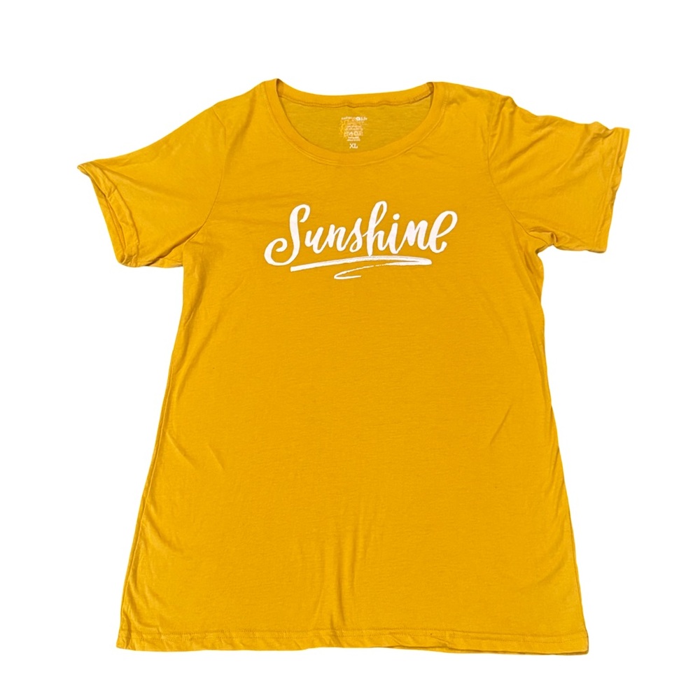 Natural Life Mustard Graphic Tee - XL - NWOT